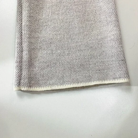 Ann Taylor Sweater Knit Floral Wool Bell Sleeve Black Barbie Pink Medium Grey - Picture 5 of 8